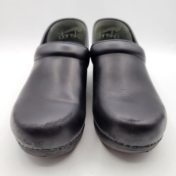 Dansko XP 2.0 Clogs Black Leather Comfort Shoes Arch Support Womens 41 (10.5-11) - Picture 7 of 15